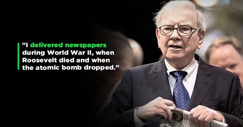 What Warren Buffett Learnt From His First Job Delivering Newspapers What Warren Buffett Learnt From His First Job Delivering Newspapers