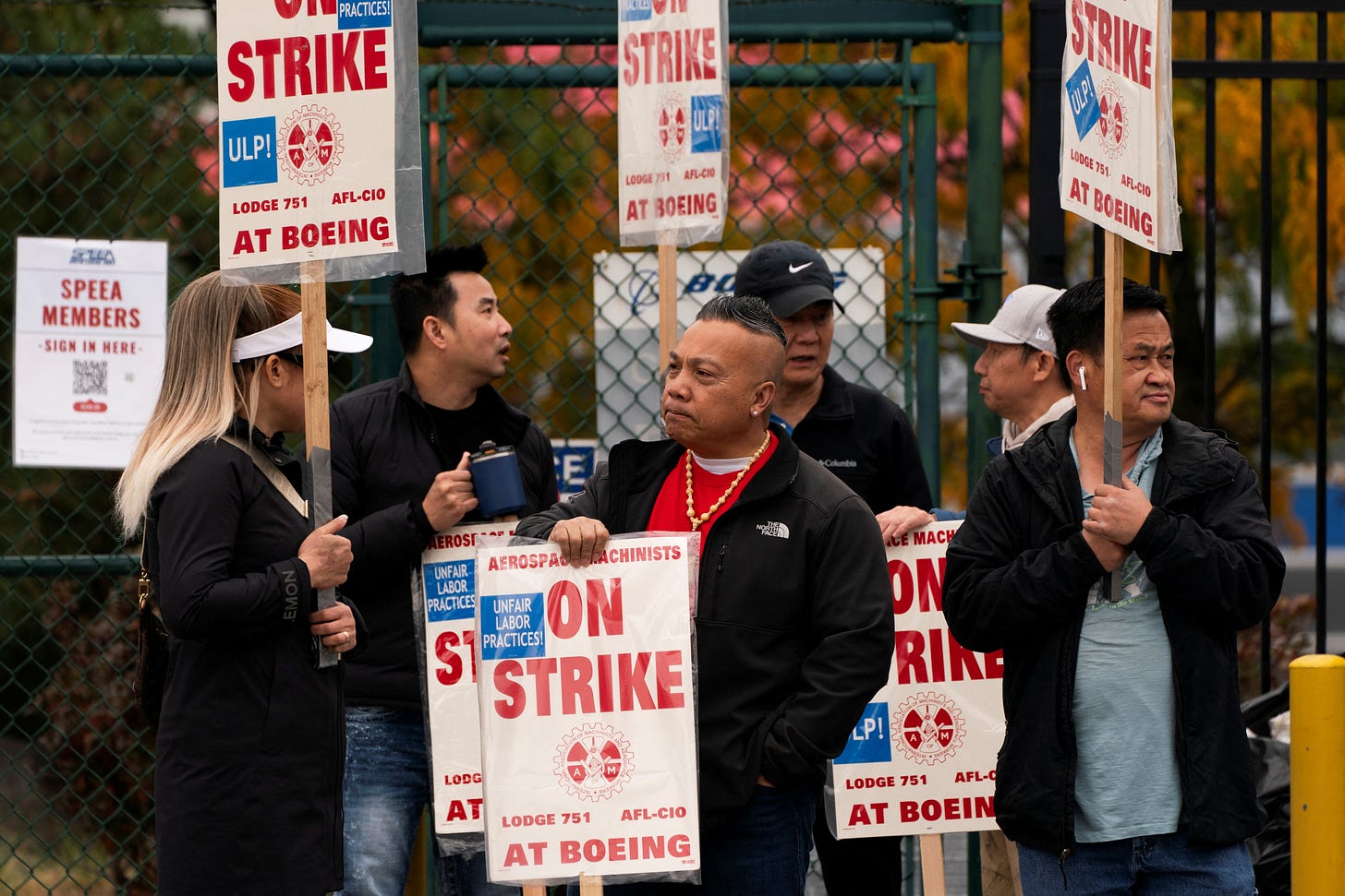 Boeing's factory workers strike in Renton Boeing's factory workers strike in Renton