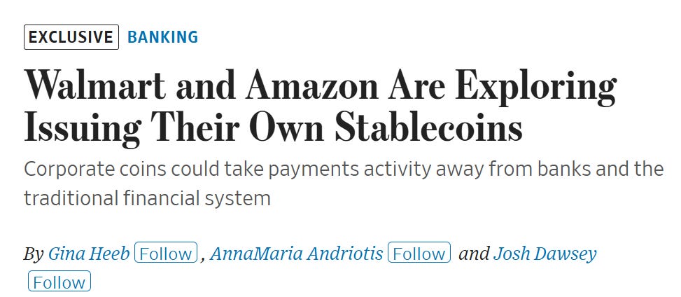 Stablecoin Powering Next-Gen Retail via Walmart & Amazon Stablecoin Powering Next-Gen Retail via Walmart & Amazon